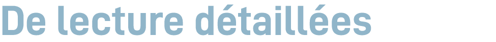 de lecture d taill es